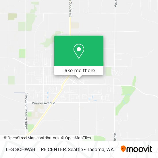 LES SCHWAB TIRE CENTER map