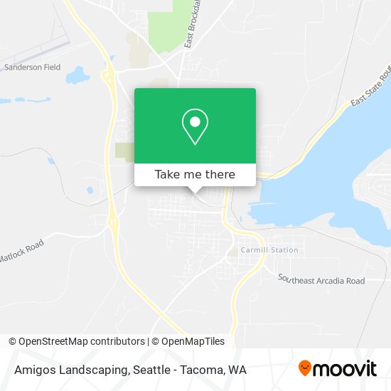 Amigos Landscaping map