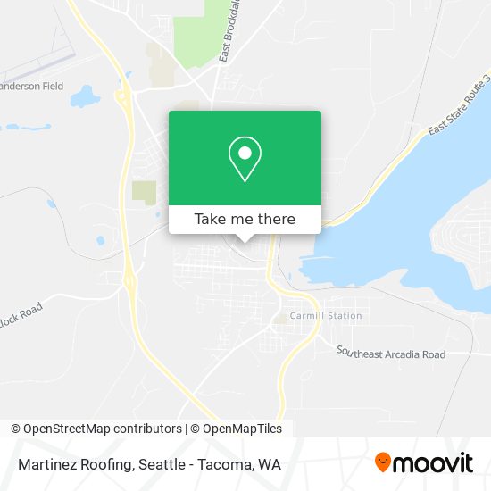 Martinez Roofing map