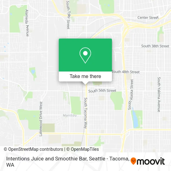 Mapa de Intentions Juice and Smoothie Bar