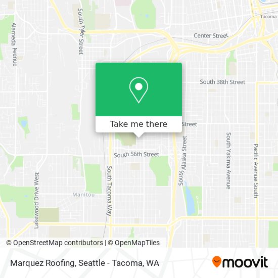 Marquez Roofing map