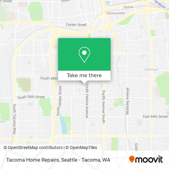 Tacoma Home Repairs map