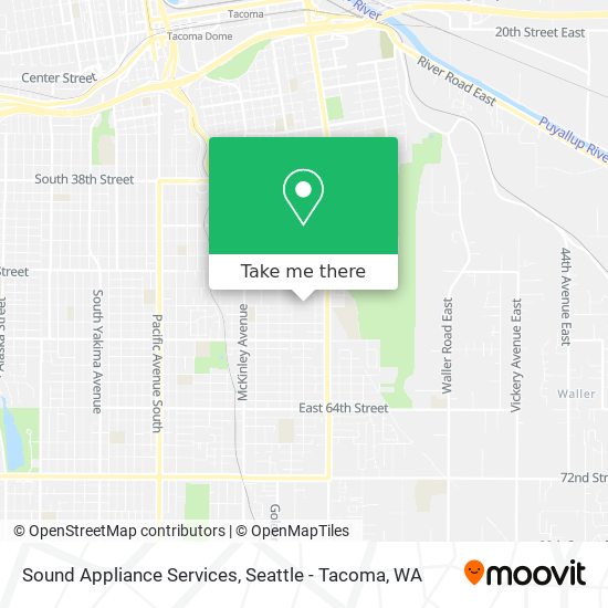 Sound Appliance Services map