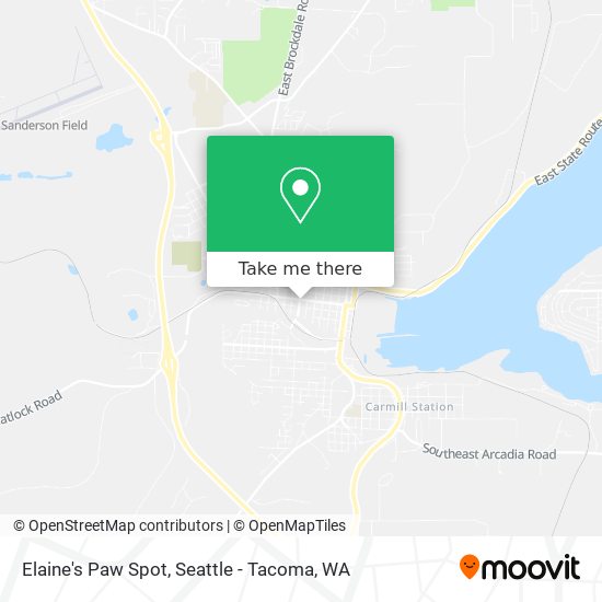Elaine's Paw Spot map