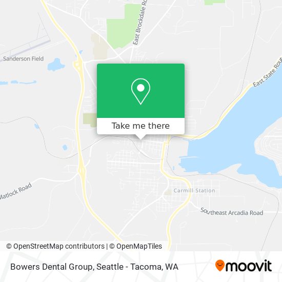 Bowers Dental Group map