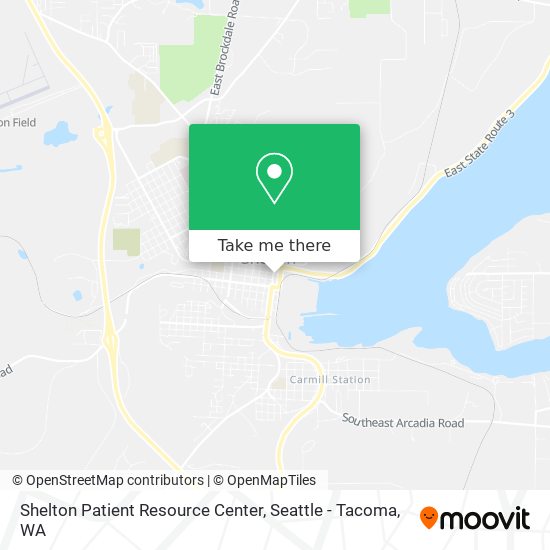 Shelton Patient Resource Center map