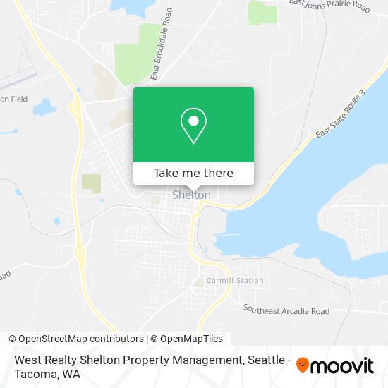 Mapa de West Realty Shelton Property Management