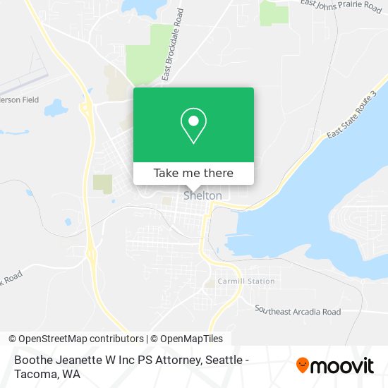 Mapa de Boothe Jeanette W Inc PS Attorney