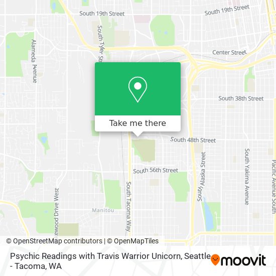 Psychic Readings with Travis Warrior Unicorn map