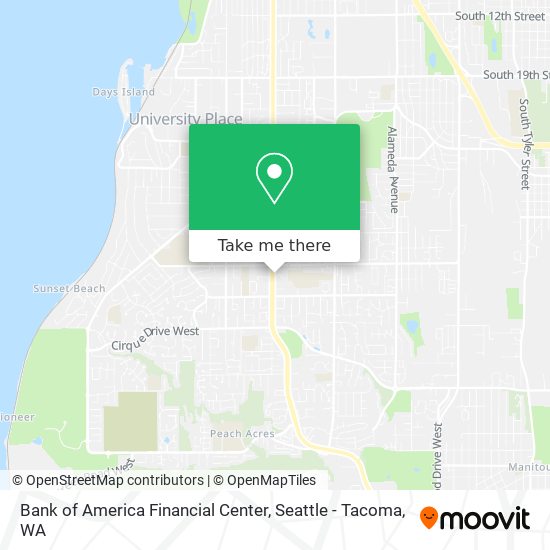 Bank of America Financial Center map