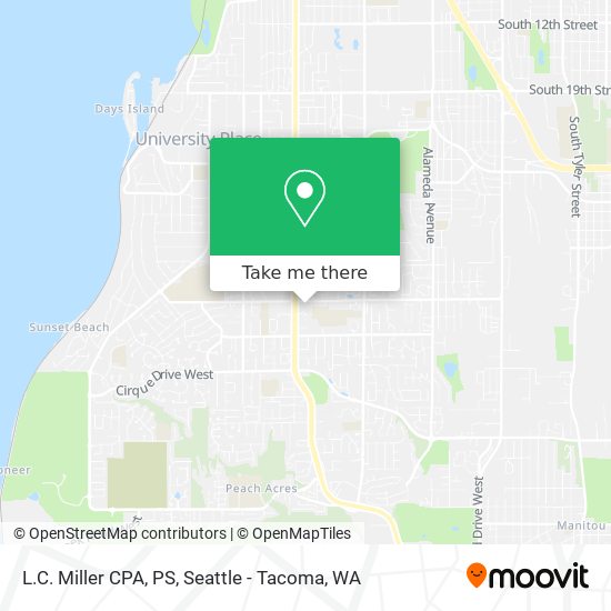 L.C. Miller CPA, PS map