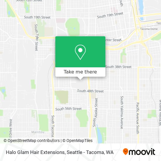 Halo Glam Hair Extensions map