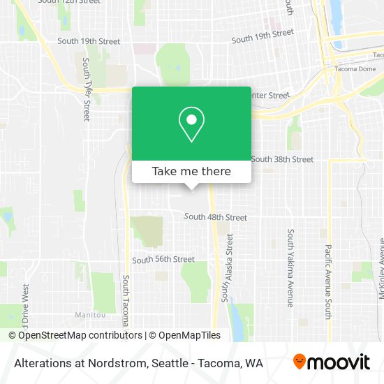 Alterations at Nordstrom map