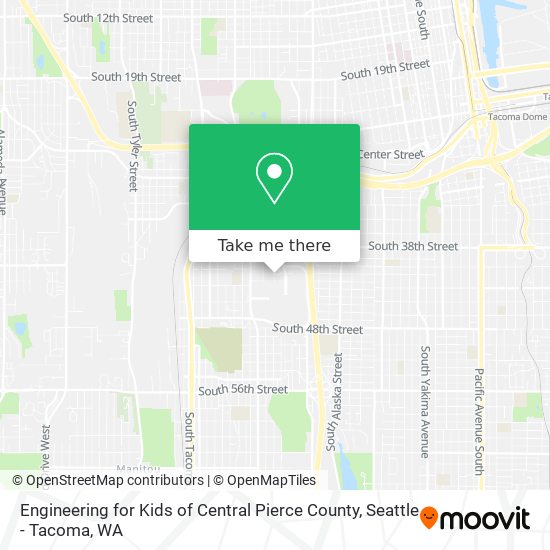 Engineering for Kids of Central Pierce County map