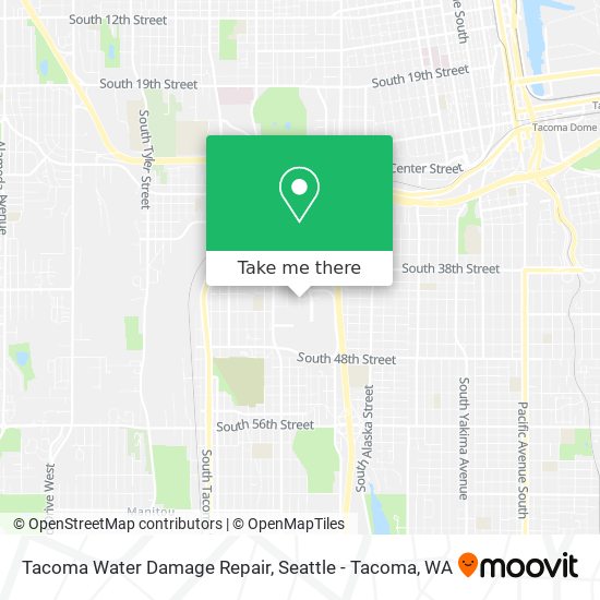 Tacoma Water Damage Repair map