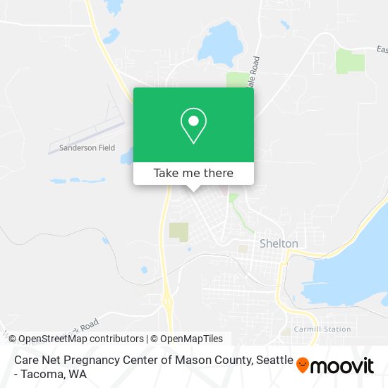 Care Net Pregnancy Center of Mason County map