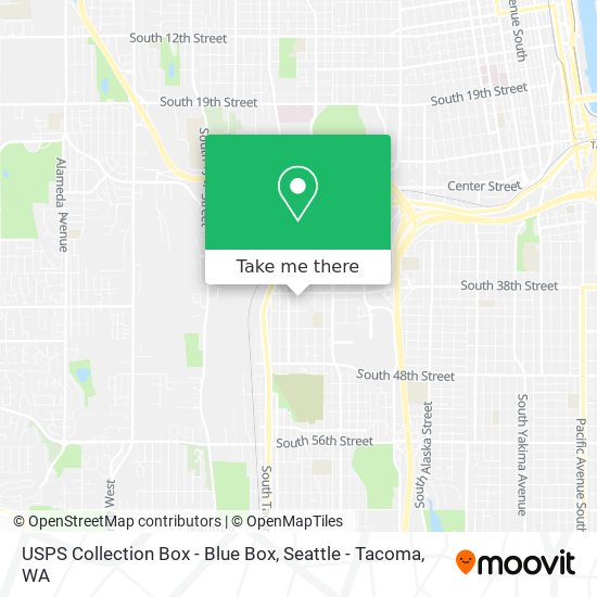 USPS Collection Box - Blue Box map