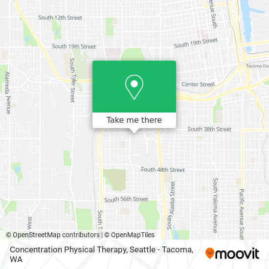 Concentration Physical Therapy map