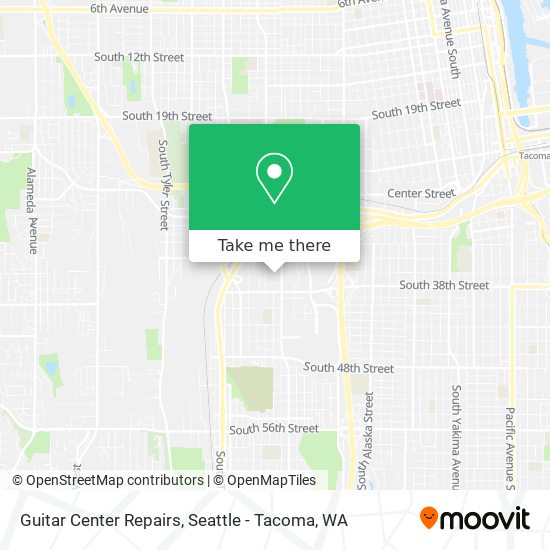 Mapa de Guitar Center Repairs