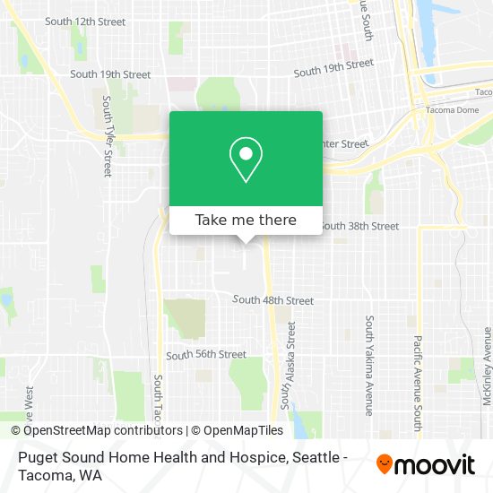 Puget Sound Home Health and Hospice map