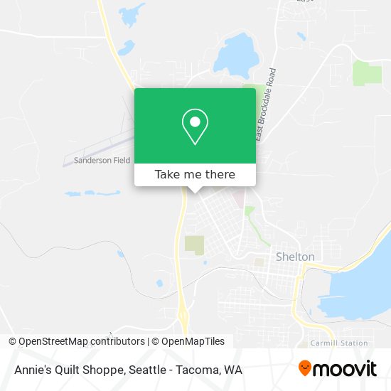 Mapa de Annie's Quilt Shoppe