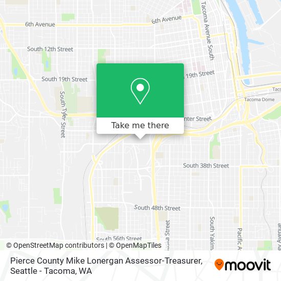 Pierce County Mike Lonergan Assessor-Treasurer map