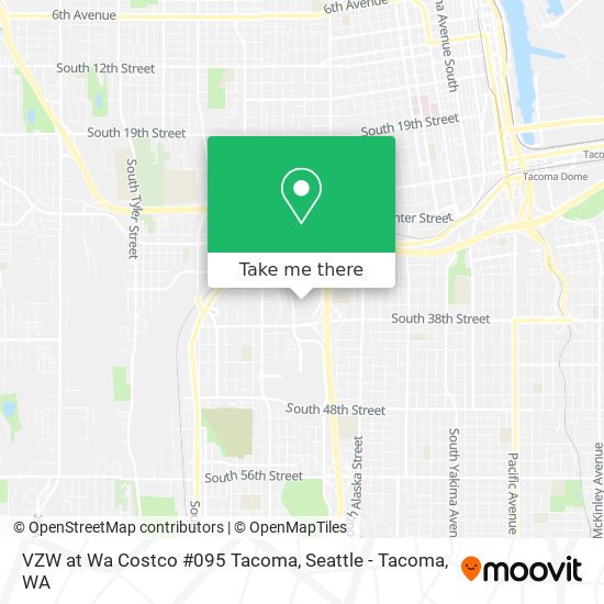 VZW at Wa Costco #095 Tacoma map