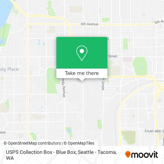 USPS Collection Box - Blue Box map