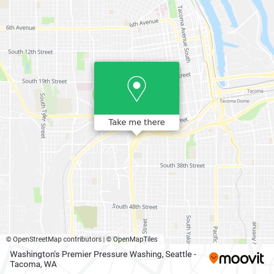 Mapa de Washington's Premier Pressure Washing