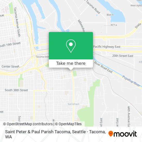 Mapa de Saint Peter & Paul Parish Tacoma