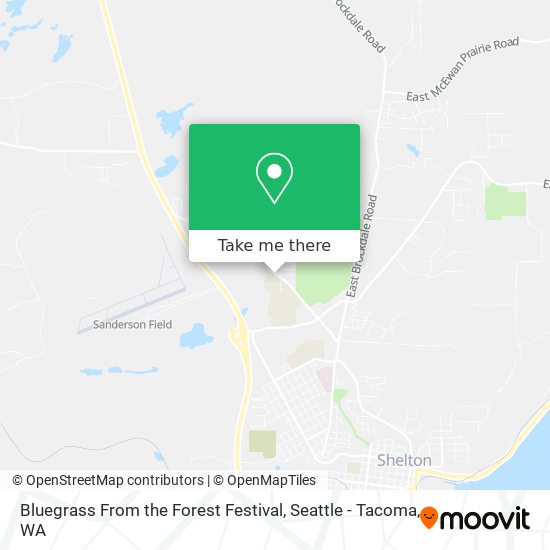 Mapa de Bluegrass From the Forest Festival