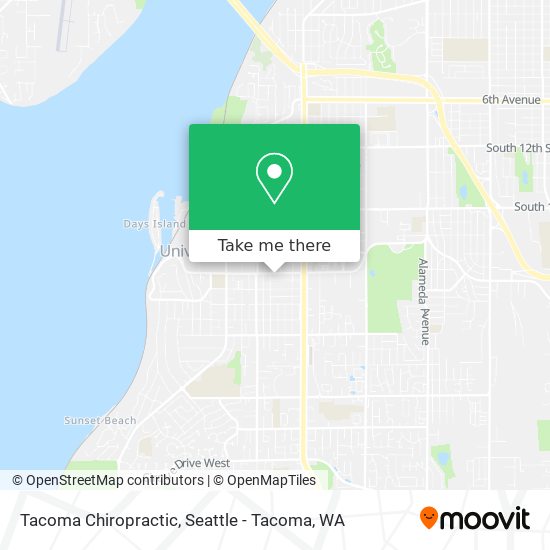 Mapa de Tacoma Chiropractic