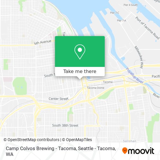 Mapa de Camp Colvos Brewing - Tacoma