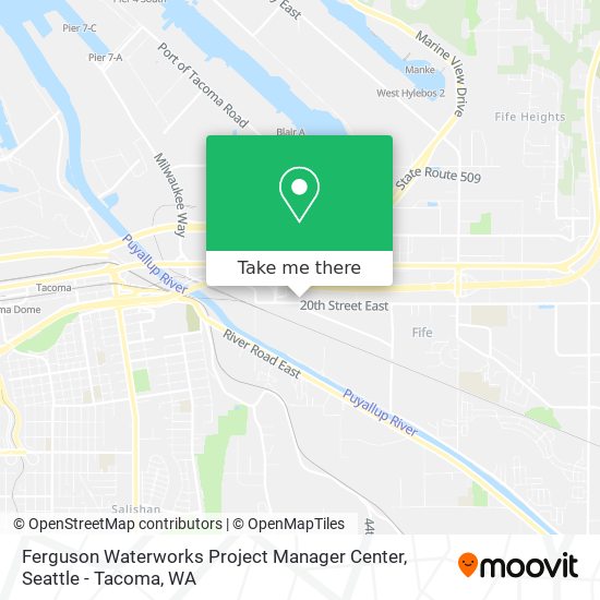Mapa de Ferguson Waterworks Project Manager Center