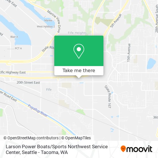 Mapa de Larson Power Boats / Sports Northwest Service Center