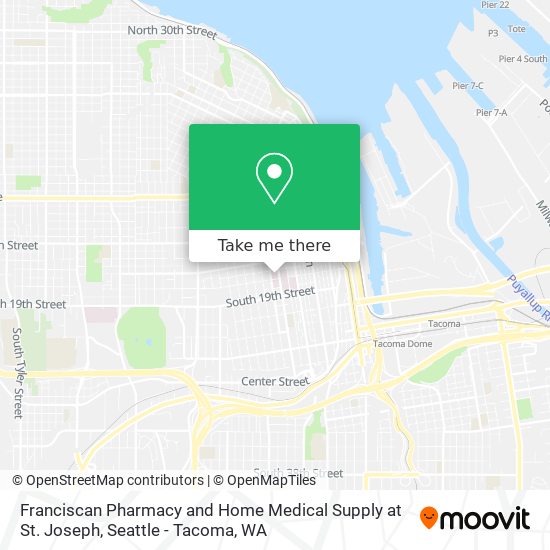 Mapa de Franciscan Pharmacy and Home Medical Supply at St. Joseph