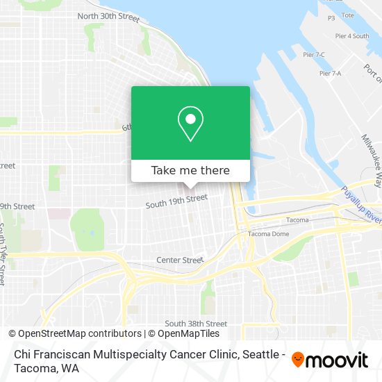 Chi Franciscan Multispecialty Cancer Clinic map