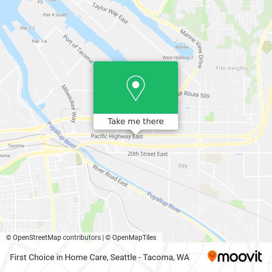 First Choice in Home Care map