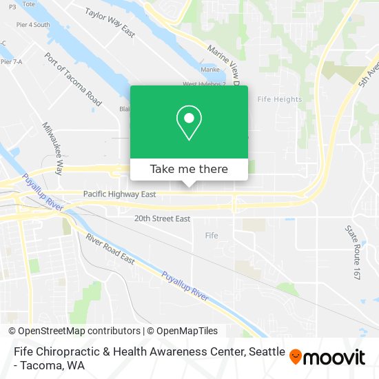 Mapa de Fife Chiropractic & Health Awareness Center