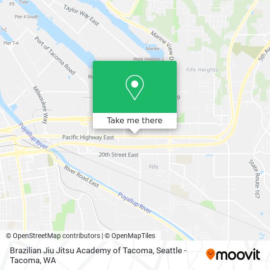 Brazilian Jiu Jitsu Academy of Tacoma map