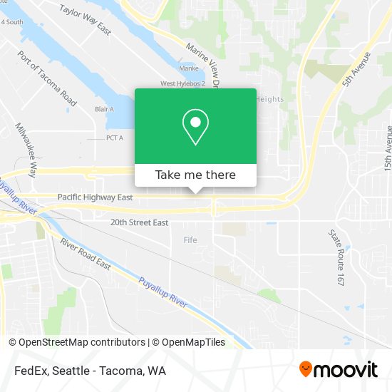 Mapa de FedEx