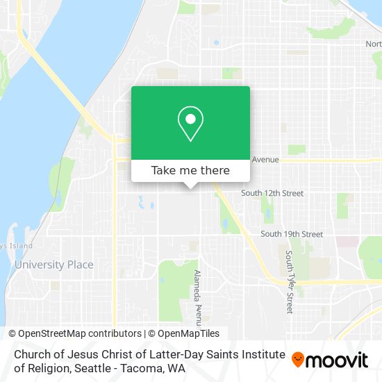 Church of Jesus Christ of Latter-Day Saints Institute of Religion map