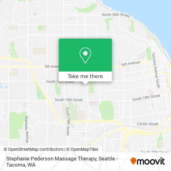 Stephanie Pederson Massage Therapy map