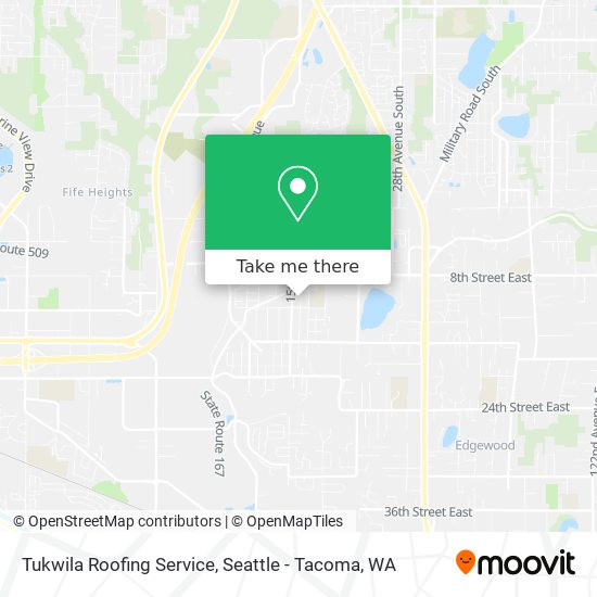 Mapa de Tukwila Roofing Service