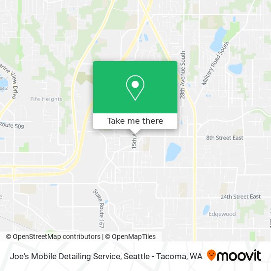 Joe's Mobile Detailing Service map