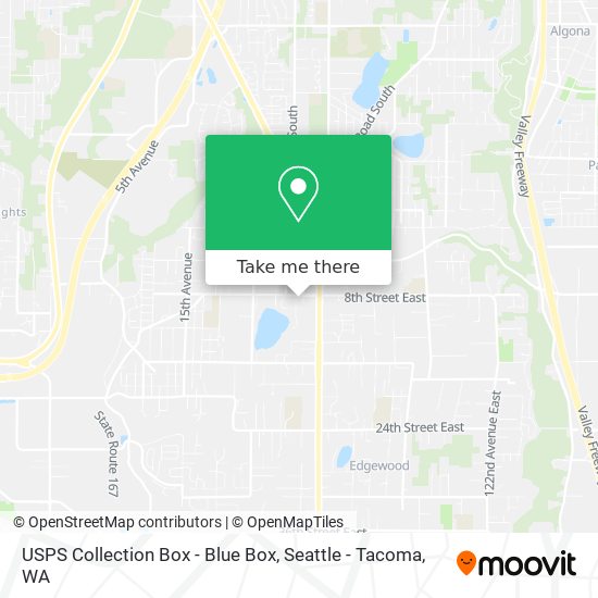 USPS Collection Box - Blue Box map