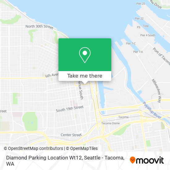 Mapa de Diamond Parking Location Wt12