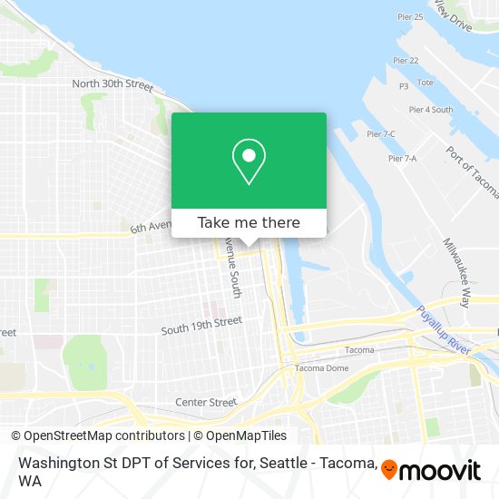 Mapa de Washington St DPT of Services for