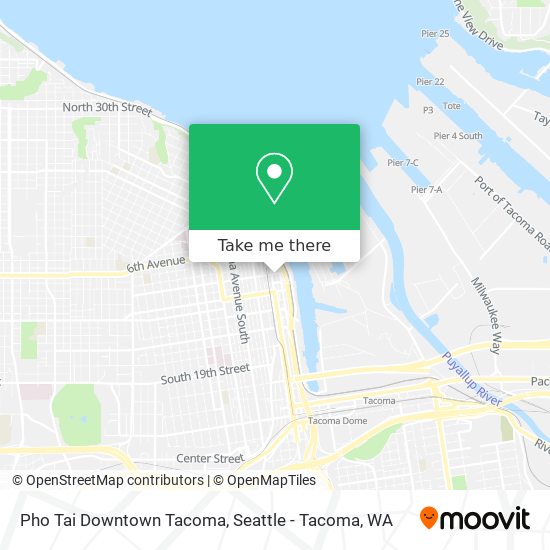 Mapa de Pho Tai Downtown Tacoma