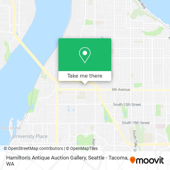 Hamilton's Antique Auction Gallery map